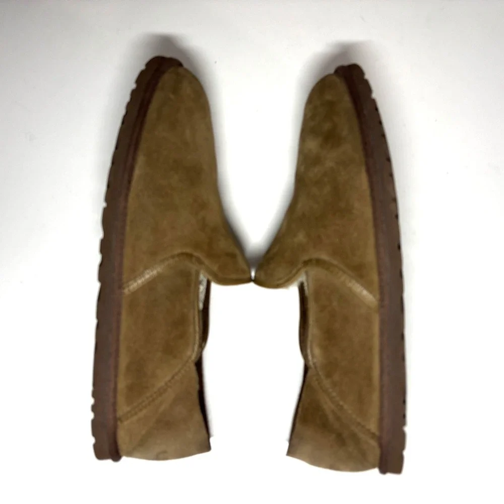 UGG Henrick Loafers Mens Size 10 Brown Suede‎ Sheepskin Slip On Driving